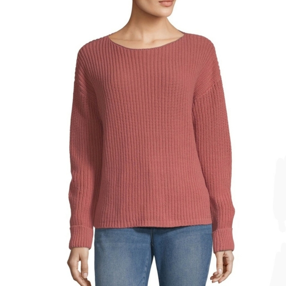 a.n.a Womens Boat Neck Long Sleeve Pullover Sweate - Picture 3 of 4